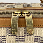Louis Vuitton Mini Boston Bag Damier Azur Berkeley Gray White — view 7