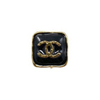 Chanel Earrings Square Coco Mark Abc253 Black — view 3