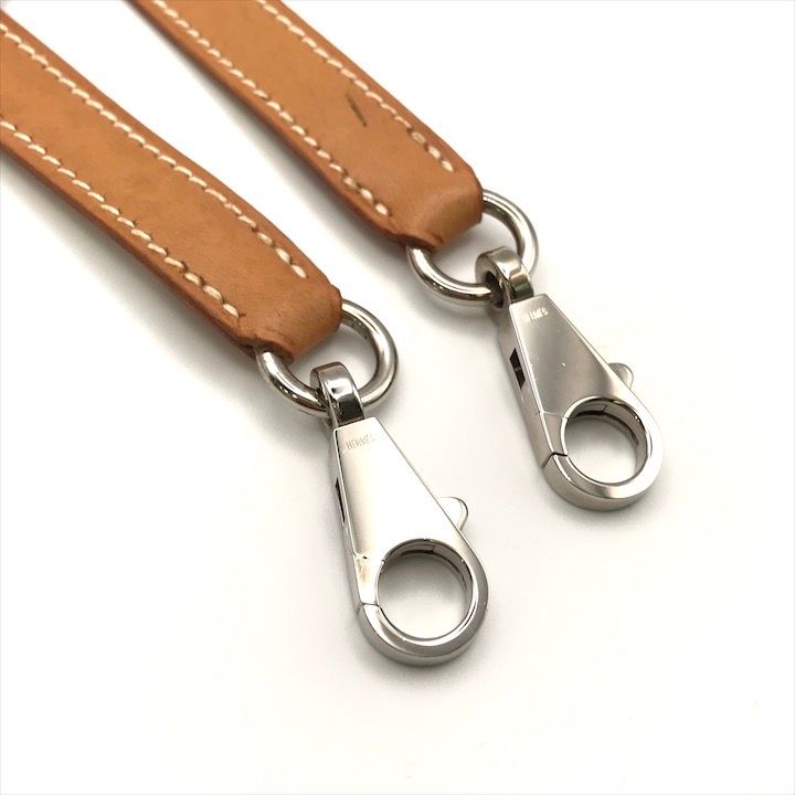 Hermes Kelly Bolide Silver Leather Shoulder Strap Bag Beige — view 2