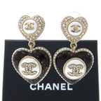 Chanel Ab9394 Heart B22 B Coco Mark Faux Pearl Rhinestone — view 3