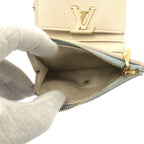 Louis Vuitton Portefeuille Capucines XS Leather Logo Compact Wallet — view 4