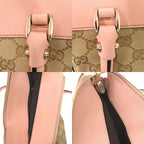 Gucci Abby GG Canvas Leather Beige Pink Tote 0974 — view 9