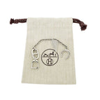 Hermes Key Holder Bon Voyage Silva Hardware Ring Missing — view 9