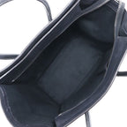 Celine Luggage Micro Shopper Calf Black Handbag — view 7