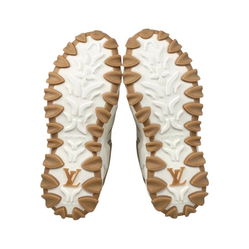 Louis Vuitton Sneakers Rush Line 1 Acxl0 36 Size Calf Leather Cles Beige — view 6