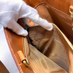 Celine Tote Bag Brown Macadam Large Leather — view 9