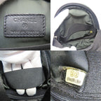 Chanel Shoulder Bag Canvas Black Khaki Pochette Sport 8 Series — view 8