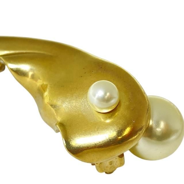Christian Dior Earrings Pearl GP Gold White One Ear — view 4