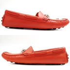 Hermes Moccasins Irving Driving Shoes 38 Orange — view 2