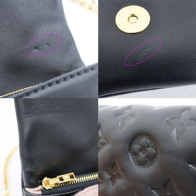 Louis Vuitton Pochette Cousin Shoulder Bag Monogram Black — view 9