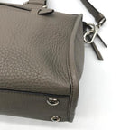 Prada Leather 2-Way Bag Gray — view 5