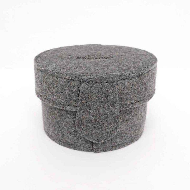 Hermes Sugar Box Gray Felt Accessory Case Interior Miscellaneous Goods — view 4