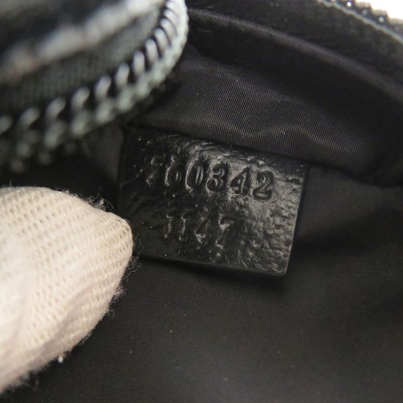Gucci GG Crystal Leather Black Shoulder Bag 0458 — view 8
