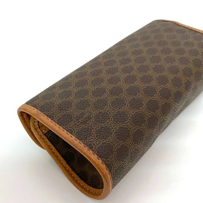 Celine Pouch Brown Macadam Leather — view 5