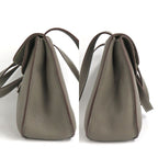 Hermes Halzan 31 Taurillon Clemence Etain Silver Hardware R 2014 Gray — view 5
