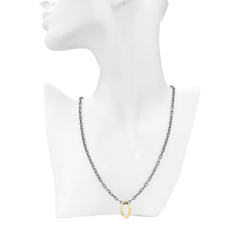 Gucci Necklace Gold Snake Ring Silver — view 8