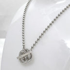 Gucci Necklace Silver Interlocking Polished Ag — view 3