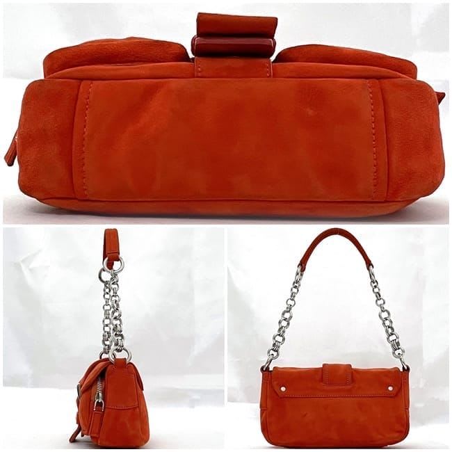 Prada Bag Orange Suede — view 2