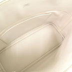 Hermes Bolide 37 Toile Gibesieres Vorsluft Khaki White Handbag 1537 — view 5