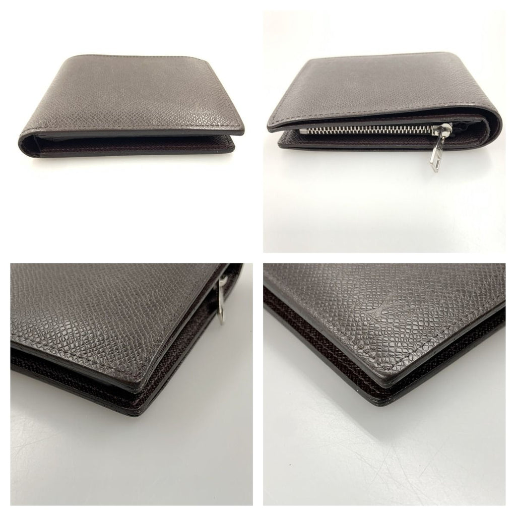 Louis Vuitton Taiga Portefeuille Amerigo Nm Bifold Short Wallet Brown — view 3