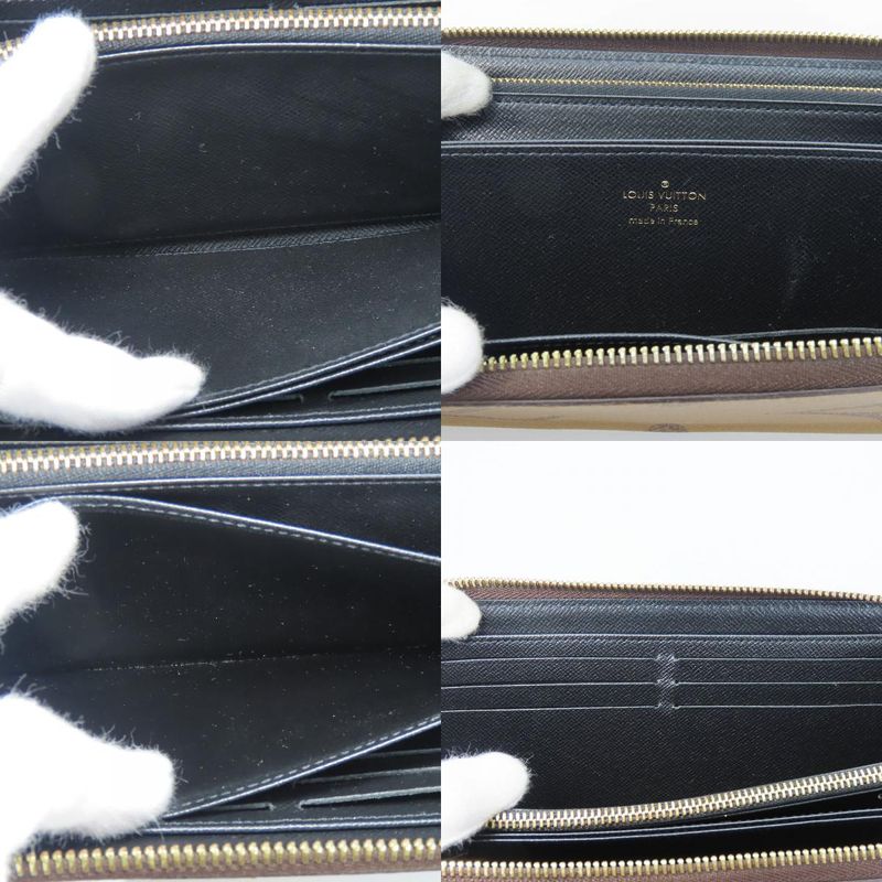 Louis Vuitton Long Wallet Zippy Monogram Giant Reverse Brown — view 6