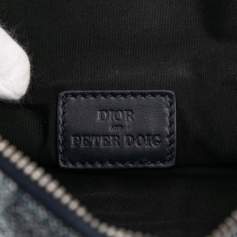 Dior Peter Doig Saddle Navy Denim Leather — view 5