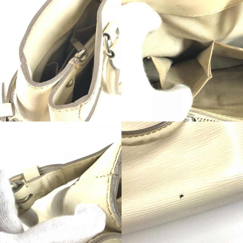 Louis Vuitton Handbag Passy PM M5926 J Epi Leather Ivoire White — view 9