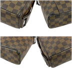 Louis Vuitton Shoulder Bag Olaf PM Damier Leather Ebene Brown Crossbody — view 6