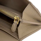 Prada Bifold Long Wallet Beige 1 Mh132 Leather — view 6