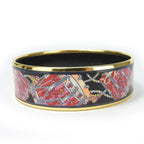 Hermes Bracelet Emile GM Metal Cloisonne Multicolor Black Pink Gold Hardware — view 5