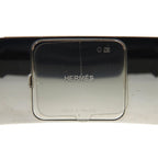 Hermes Medor Metal Black Silver Hardware Bangle 1630 — view 7