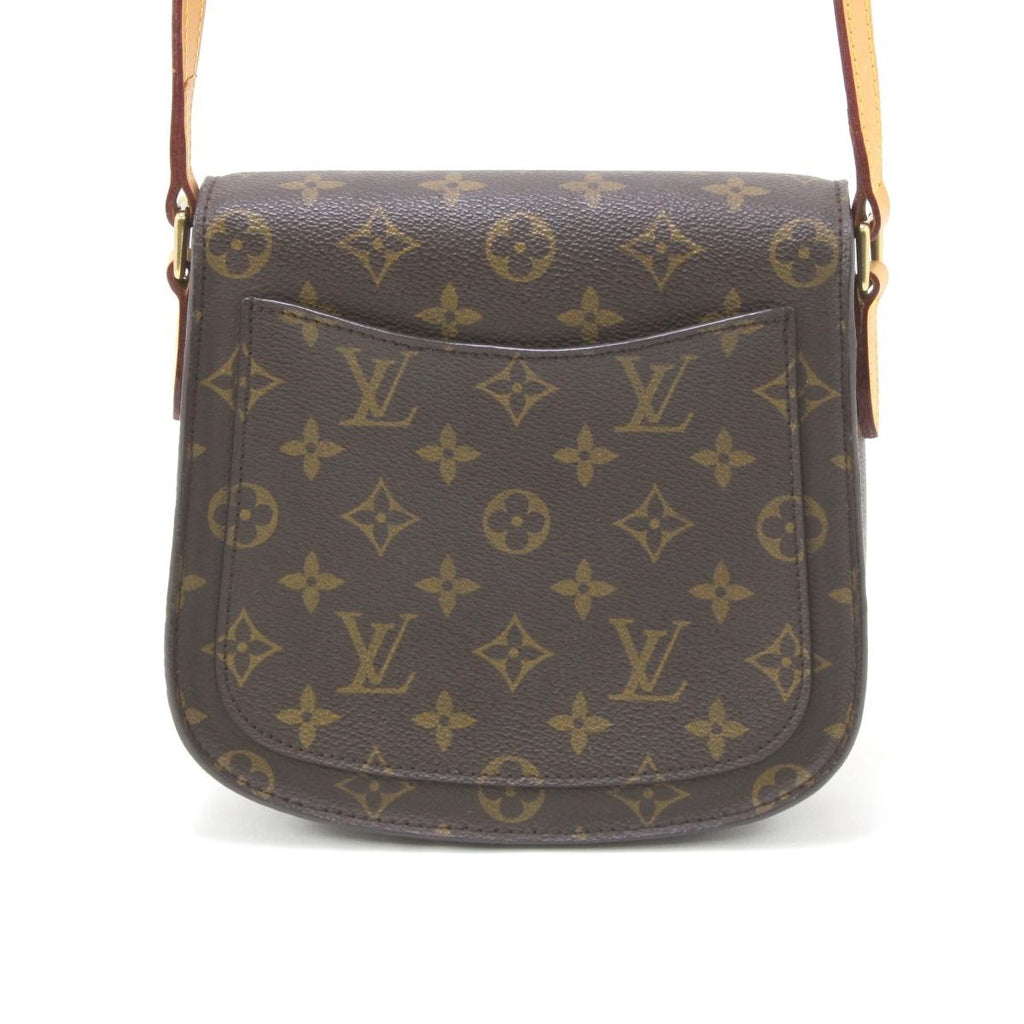Louis Vuitton Shoulder Bag Monogram Saint-Cloud Cracks in the Folds Inside — view 3