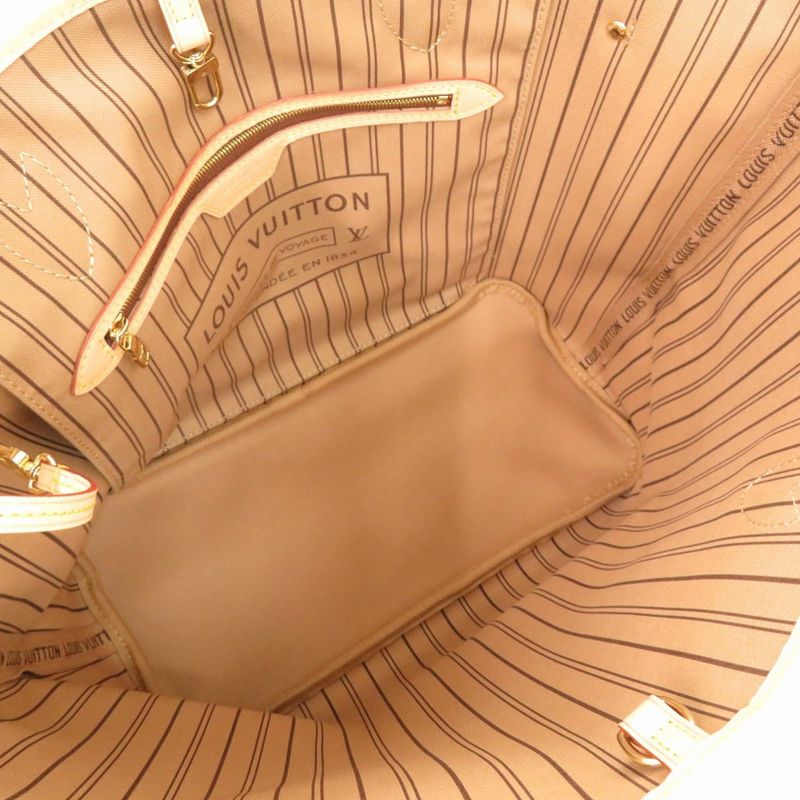 Louis Vuitton Current New Shape Neverfull MM Monogram Rose Beige Tote — view 7