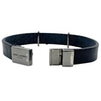 Saint Laurent Bracelet Black Cassandra Leather — view 6