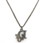 Christian Dior Long Necklace Silver Light Blue — view 5