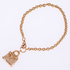 Hermes Bracelet Amulet Birkin SH 750 PG 18K Gold Diamond 0.44 CT 15 cm — view 7