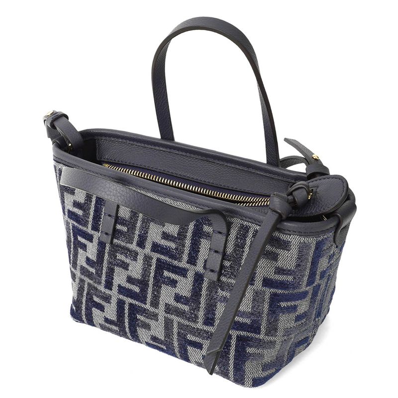 Fendi Handbag Roll Mini Blue — view 4