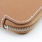 Hermes Azap Silk-in Vaux-epson Brown Q Long Wallet — view 5