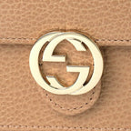 Gucci Shoulder Bag Dollar Calf Rose Beige — view 7