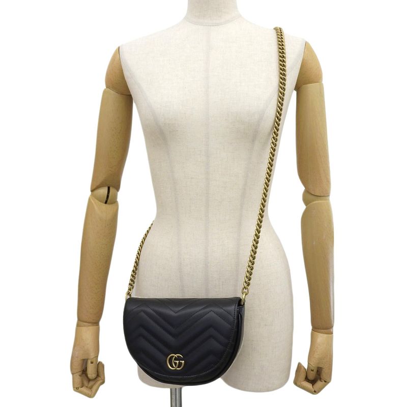 Gucci GG Marmont Chain Shoulder Bag — view 8