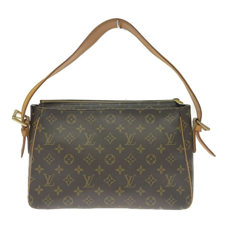 Louis Vuitton Monogram Viva Cite GM Shoulder Bag Brown — view 4