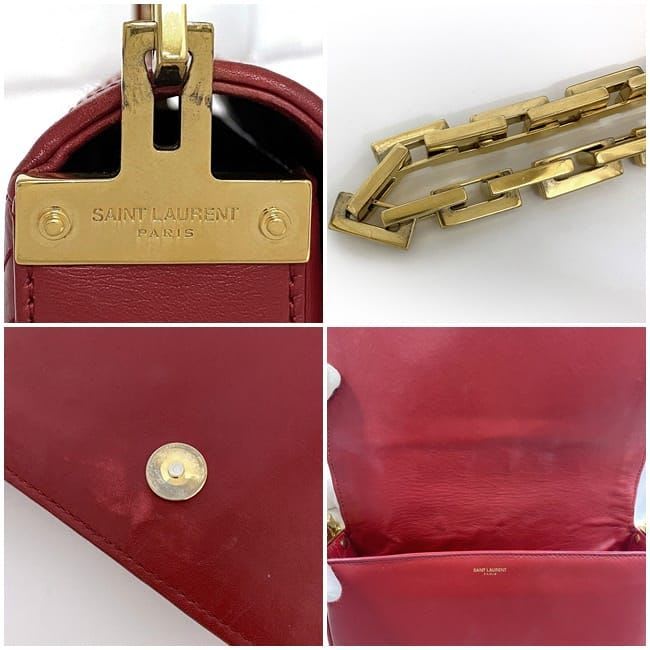 Saint Laurent Bag Red Chain — view 9