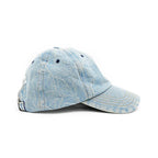 Celine Baseball Cap Triomphe Denim S Size Light Blue Apparel Hat — view 3