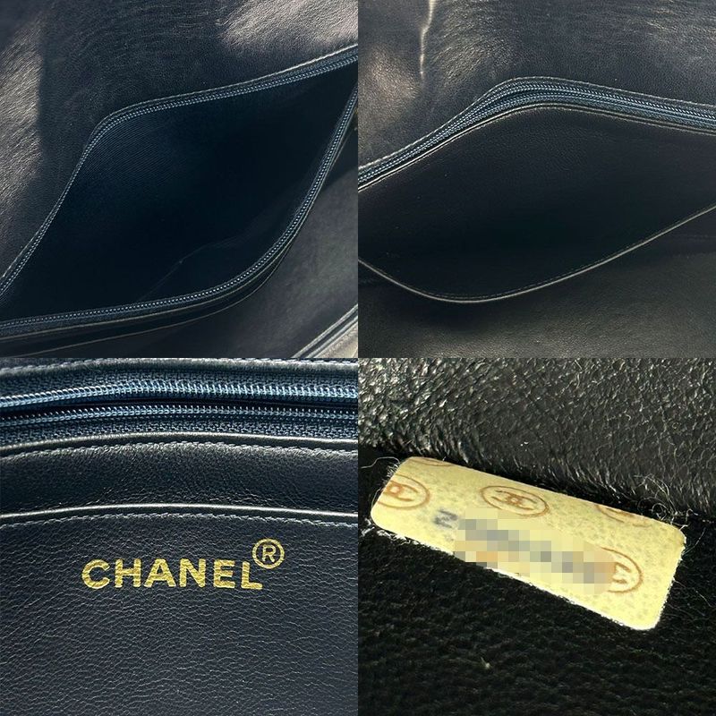 Chanel Chain Shoulder Bag Crossbody Mademoiselle 2 nd Lambskinleather Leather — view 8