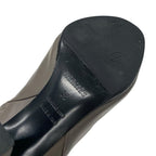 Hermes Boots Short Shoes Leather Grey Silver Kelly Hardware — view 9
