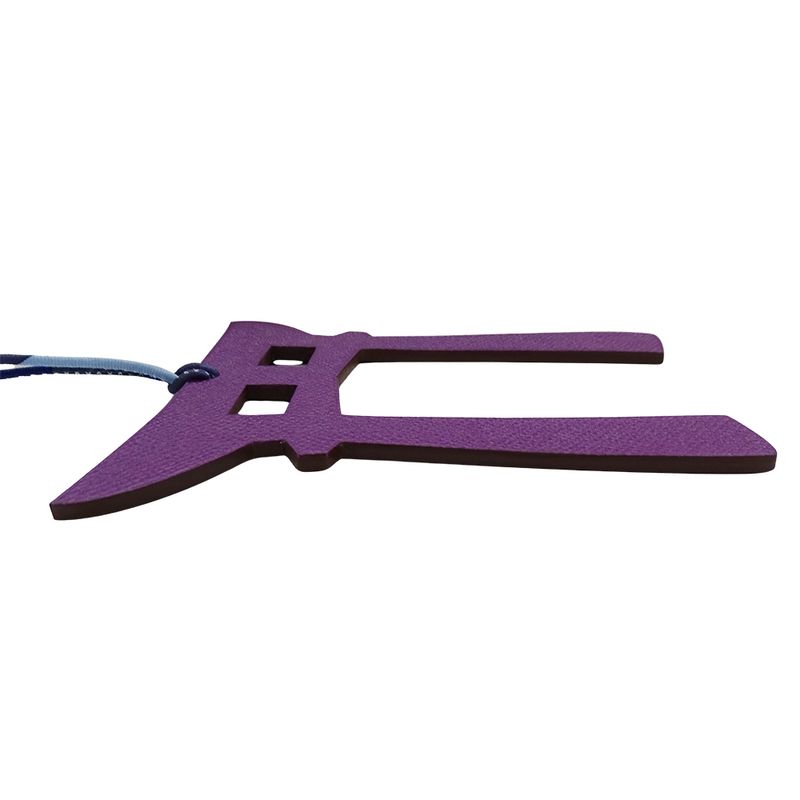 Hermes Charm Petite Ash Torii Vaux Epson Togo Purple Dark — view 3