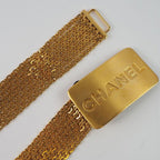 Chanel Chain Logo Plate Gold Plated 96 a Belt — view 6