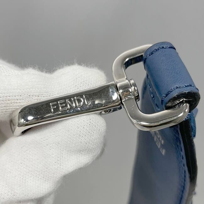 Fendi Shoulder Strap You Navy Leather — view 6