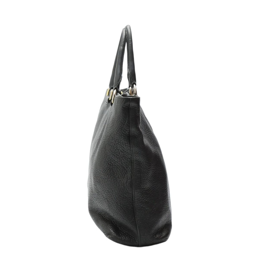 Prada 1 Bg865 2 E8 K Vitello Phenix Handbag Crossbody Bag Black — view 3