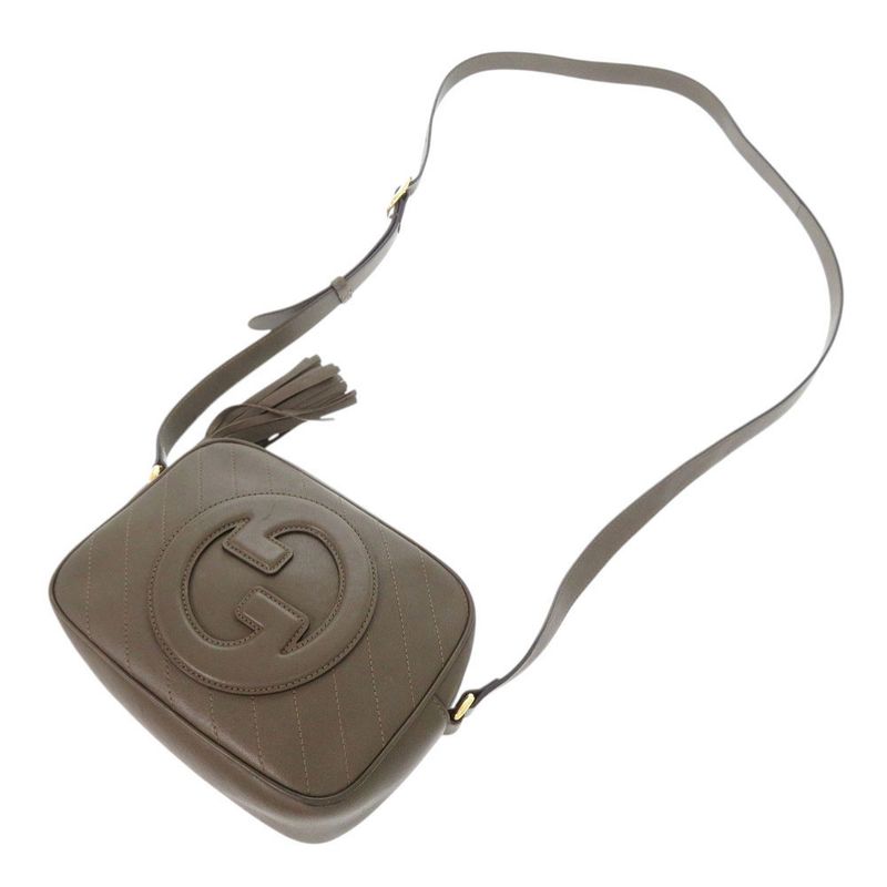 Gucci Blondi Leather Brown Shoulder Bag 0312 — view 5